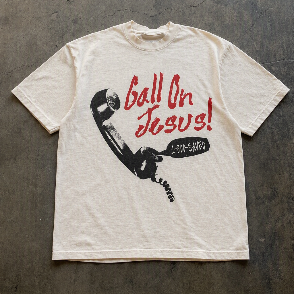 Call On Jesus White Tee